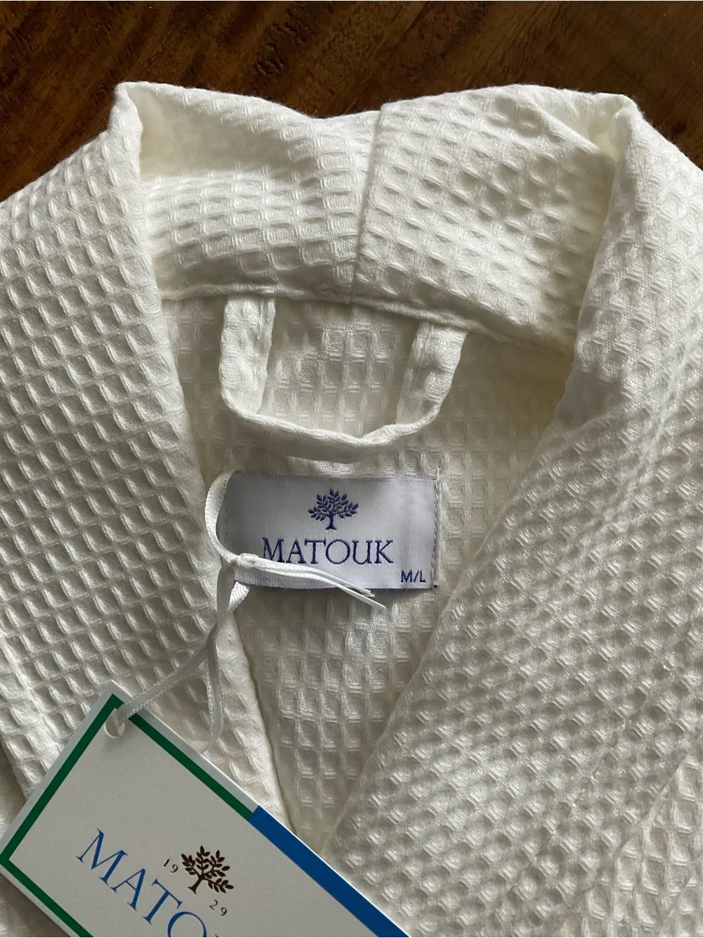 Matouk White Waffle Bathrobe